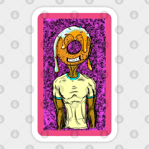 Donut Man Sticker by ArtsWorX719